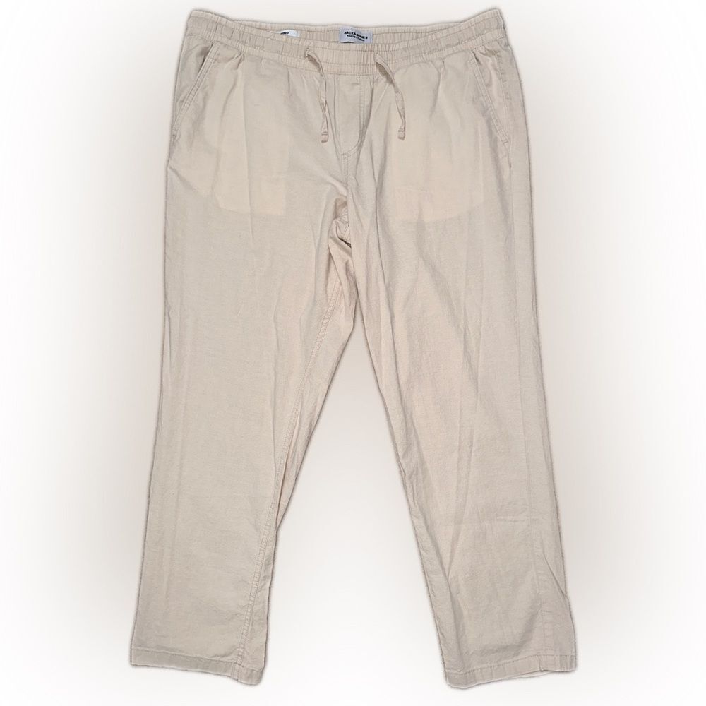 Jack & Jones Men's Ace Dave Breeze Linen Mix Pants
